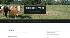 Desktop Screenshot of dickensonfarms.com