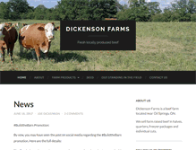 Tablet Screenshot of dickensonfarms.com